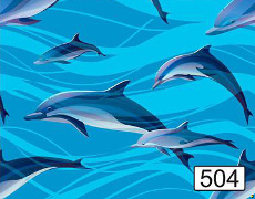 Профлист с рисунком дельфины, артикул 504