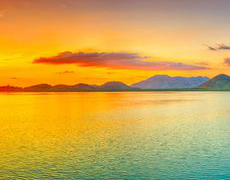 Панорама Закат над морем ширина 8.1 м 7 листов (Артикул 603)